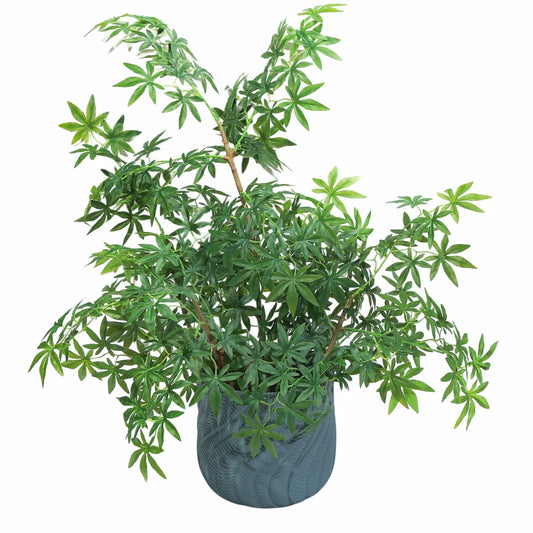 Ghiveci ecologic, Eco-friendly, Naimeed D6381, Mare, din materiale minerale, Albastru Provincial, 42x45x45cm