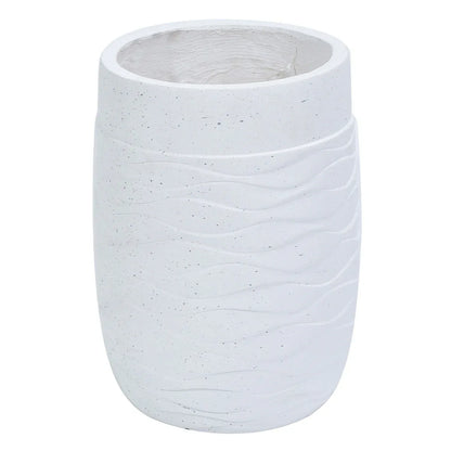 Ghiveci ecologic, Eco-friendly, Naimeed D6382, Mare, din materiale minerale, Alb, 57x40x40cm