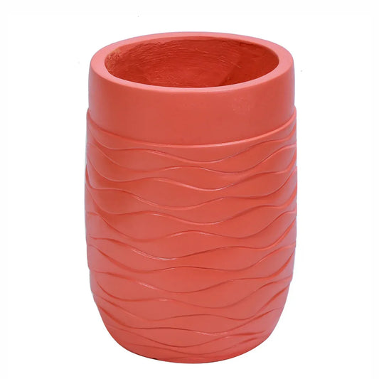 Ghiveci ecologic, Eco-friendly, Naimeed D6383, Mediu, din materiale minerale, Caramiziu, 41,5x29x29cm