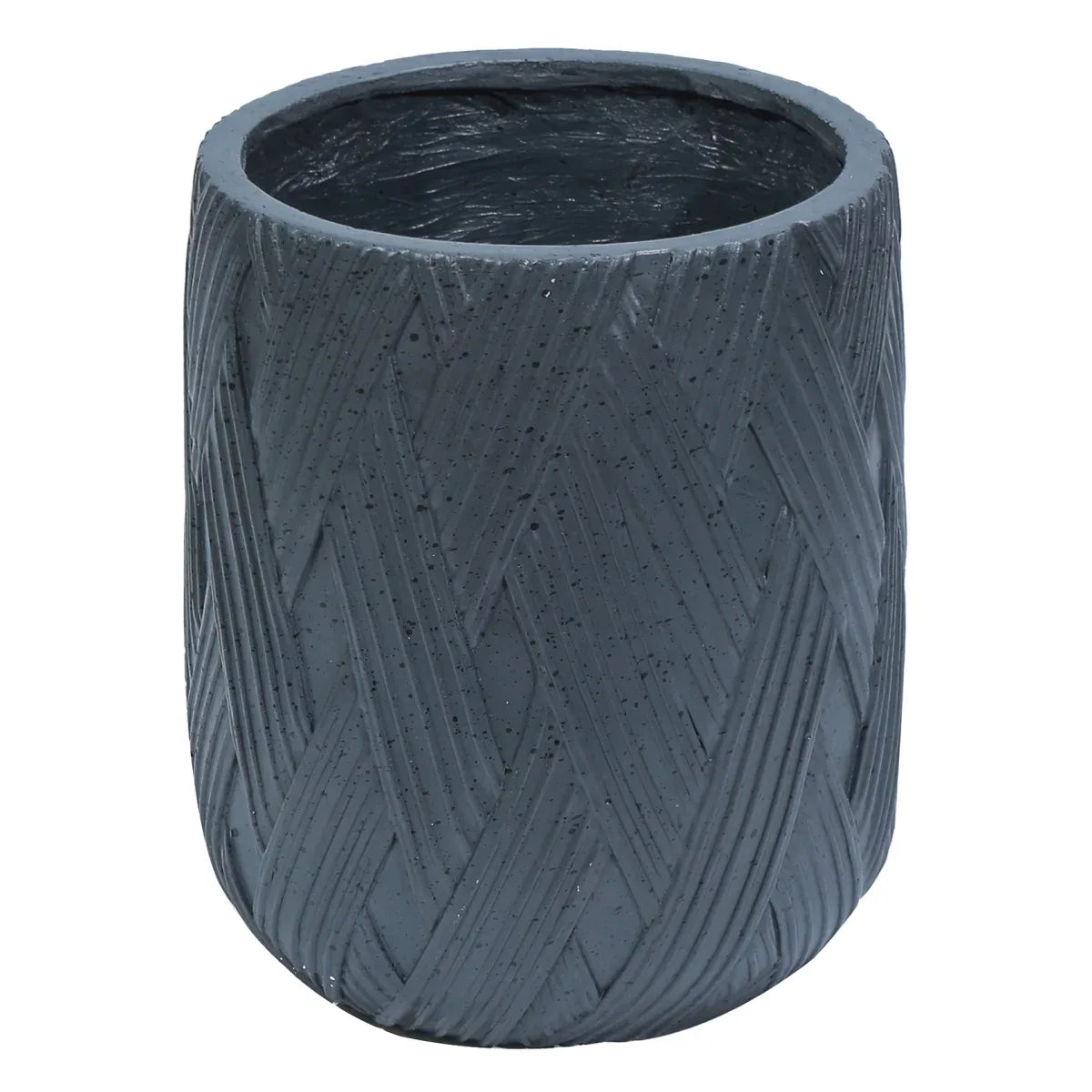 Ghiveci ecologic, Eco-friendly, Naimeed D6385, Mare, din materiale minerale, Negru, 50x47x47cm