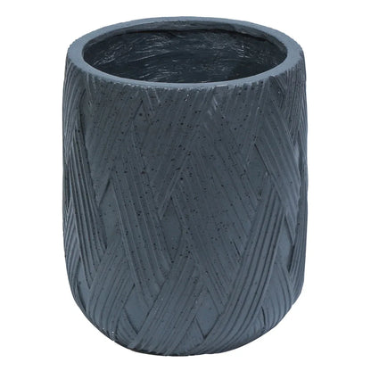 Ghiveci ecologic, Eco-friendly, Naimeed D6385, Mare, din materiale minerale, Negru, 50x47x47cm