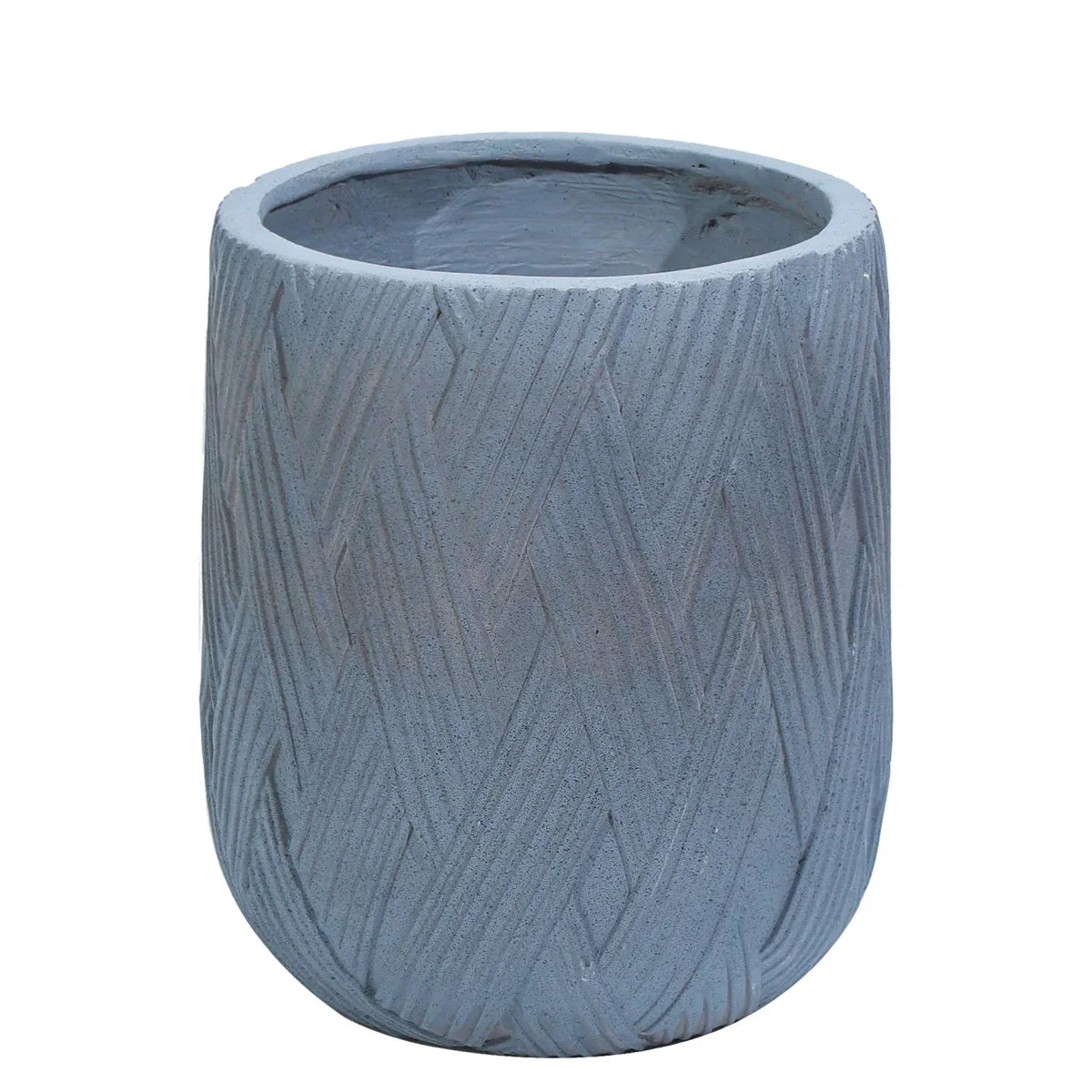 Ghiveci ecologic, Eco-friendly, Naimeed D6387, Mic, din materiale minerale, Gri, 34x27x27cm