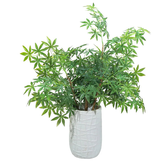 Ghiveci ecologic, Eco-friendly, Naimeed D6388 Mediu, din materiale minerale, Alb, 41x26x26cm