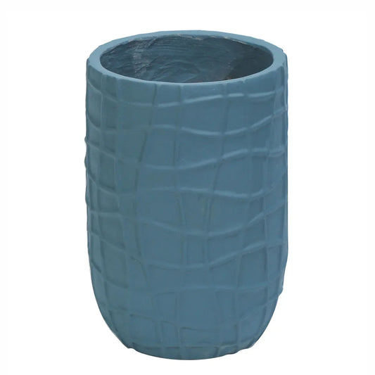 Ghiveci ecologic, Eco-friendly, Naimeed D6389 Mediu, din materiale minerale, Albastru Provincial, 41x26x26cm