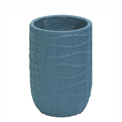 Ghiveci ecologic, Eco-friendly, Naimeed D6389, Mic, din materiale minerale, Albastru Provincial, 31x20x20cm