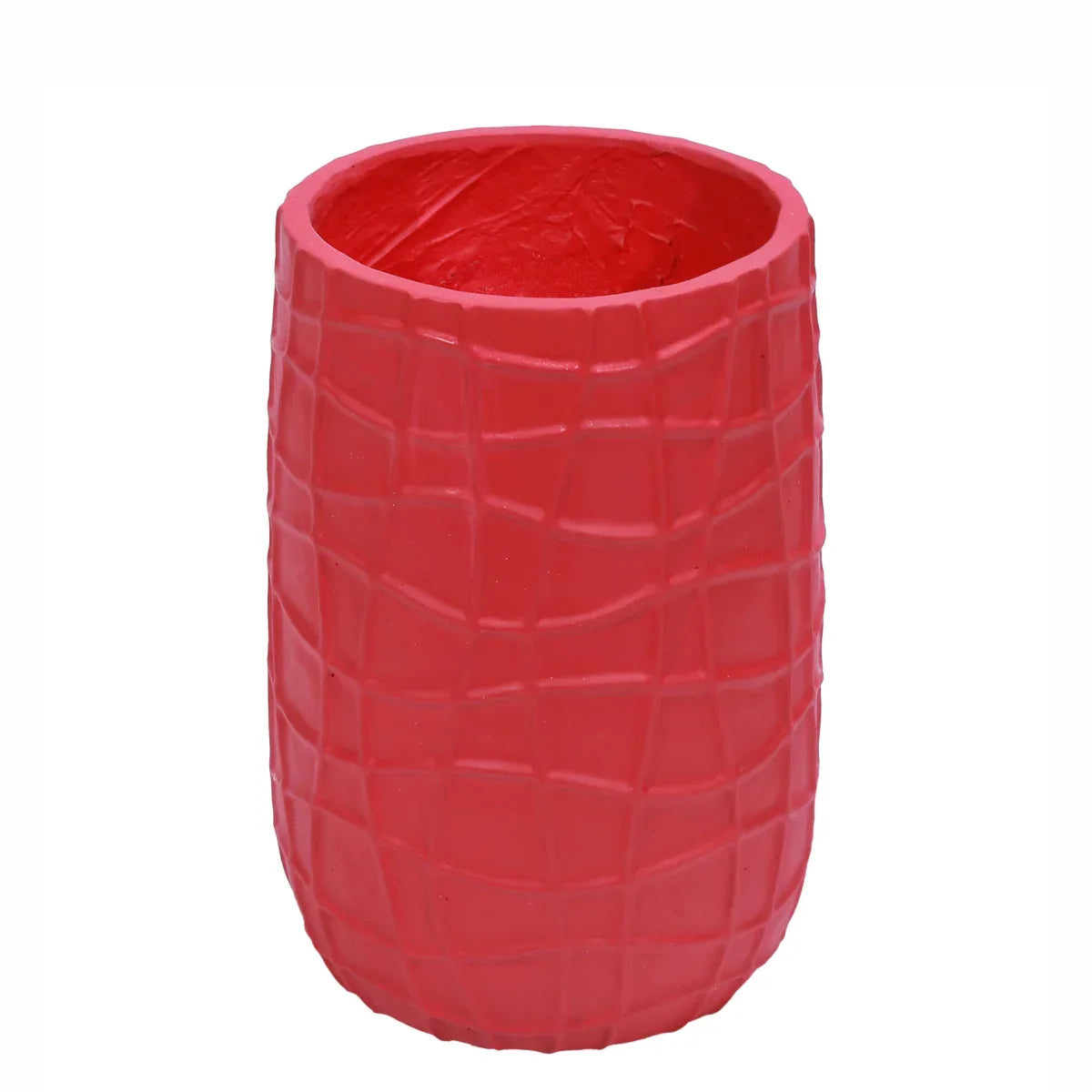 Ghiveci ecologic, Eco-friendly, Naimeed D6390, Mic, din materiale minerale, Rosu, 31x20x20cm