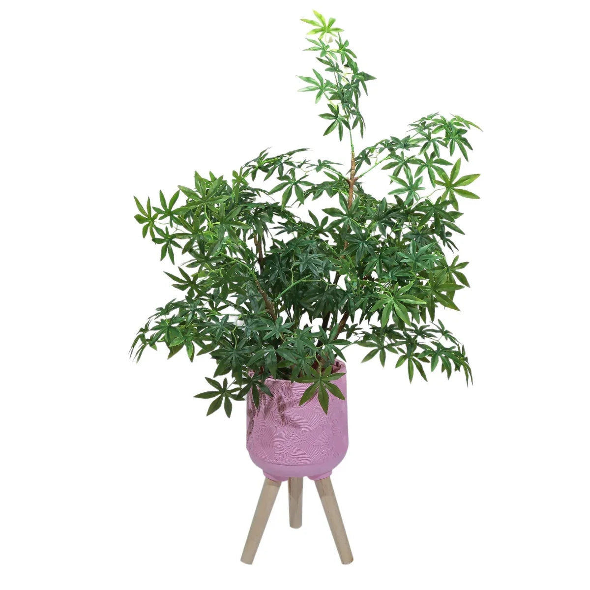 Ghiveci ecologic, Eco-friendly, Naimeed D6395, Mic, din materiale minerale, Roz, 25x21x21cm