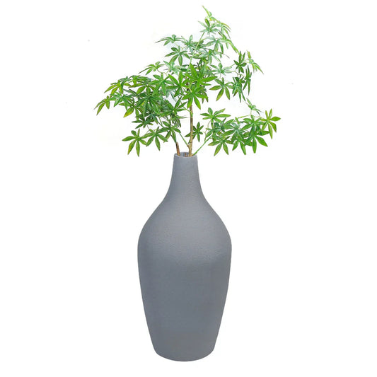 Ghiveci ecologic, Eco-friendly, Naimeed D6400 Mediu, din materiale minerale, Gri, 65x30x30cm