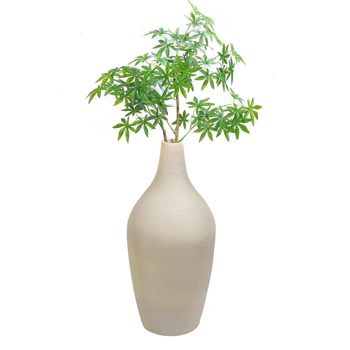 Ghiveci ecologic, Eco-friendly, Naimeed D6405, Mare, din materiale minerale, Crem, 75x34x34cm