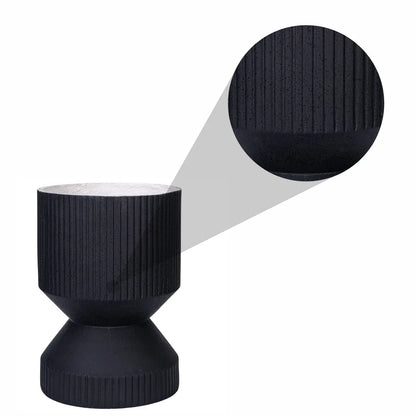 Ghiveci ecologic, Eco-friendly, Naimeed D6407, din materiale minerale, Negru, 47x35x35cm