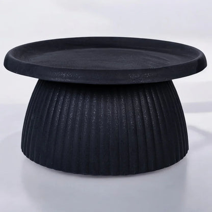 Ghiveci ecologic, Eco-friendly, Naimeed D6409, din materiale minerale, Negru, 35x70x70cm