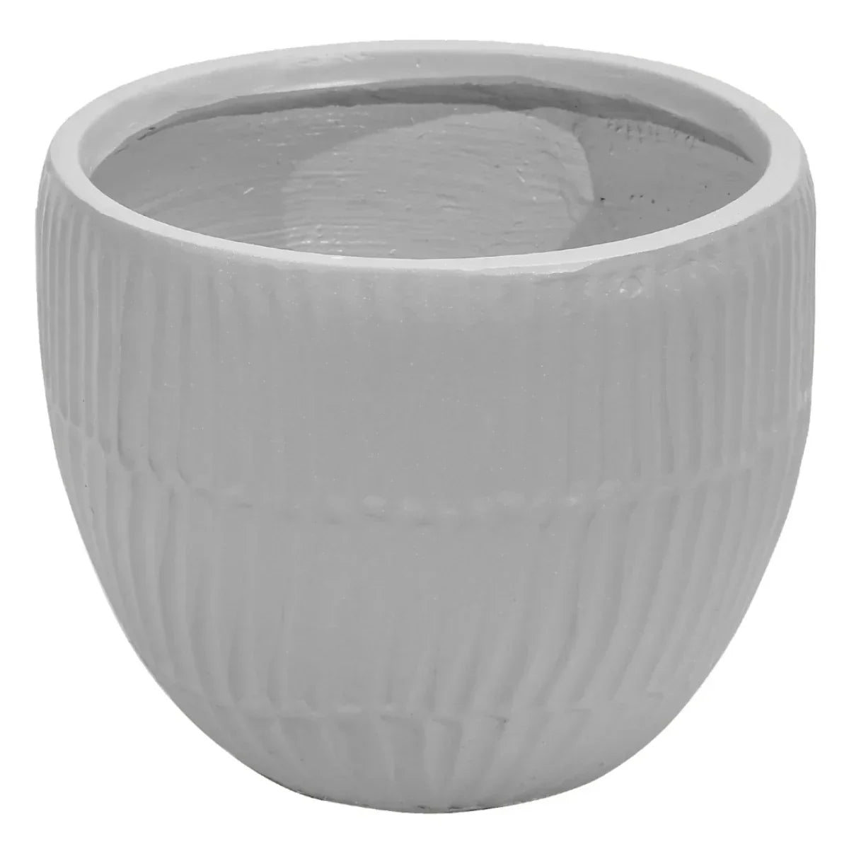 Ghiveci ecologic, Eco-friendly, Naimeed D6411, Mare, din materiale minerale, Gri, 35x42x42cm