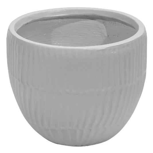 Ghiveci ecologic, Eco-friendly, Naimeed D6411, Mare, din materiale minerale, Gri, 35x42x42cm