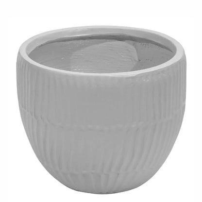 Ghiveci ecologic, Eco-friendly, Naimeed D6411, Mic, din materiale minerale, Gri, 25x29x29cm