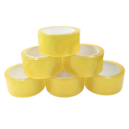 Banda adeziva, de tip scotch, 6 buc/set, Naimeed D6453, 100mx4.5cmx52μm, Galben transparent