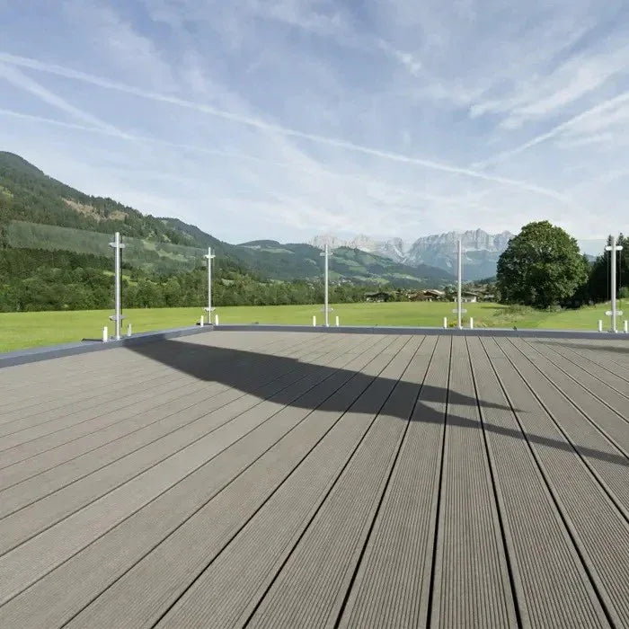 Pardoseala decking terasa din compozit WPC, Naimeed D6464, 290x14.6x2.5cm, Gri