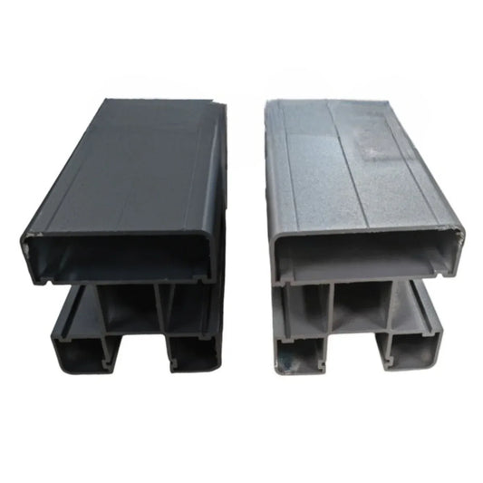 Stalp din Aluminiu pentru Gard, Naimeed D6475, 187x7x7 cm, Gri