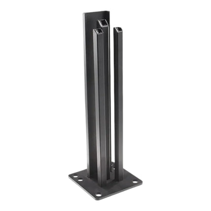 Suport stalp Aluminiu pentru gard, Naimeed D6476, 35x7x7 cm, Gri