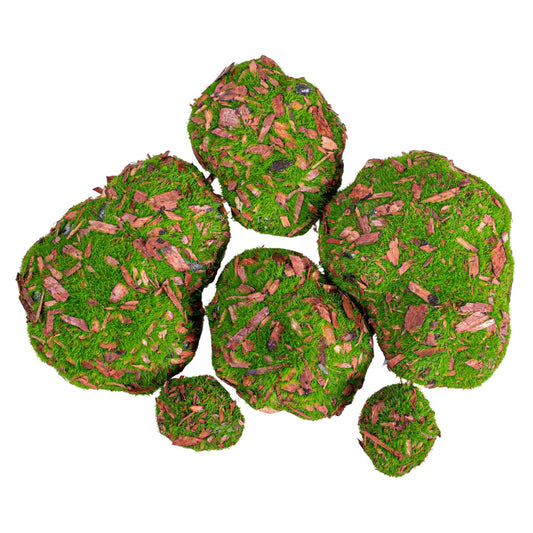 Set 6 x Pietre decorative din polistiren, aspect natural, usor de curatat, Naimeed D6528