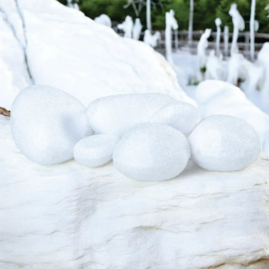 Set 6 x Pietre decorative din polistiren, aspect natural, usor de curatat, Naimeed D6531