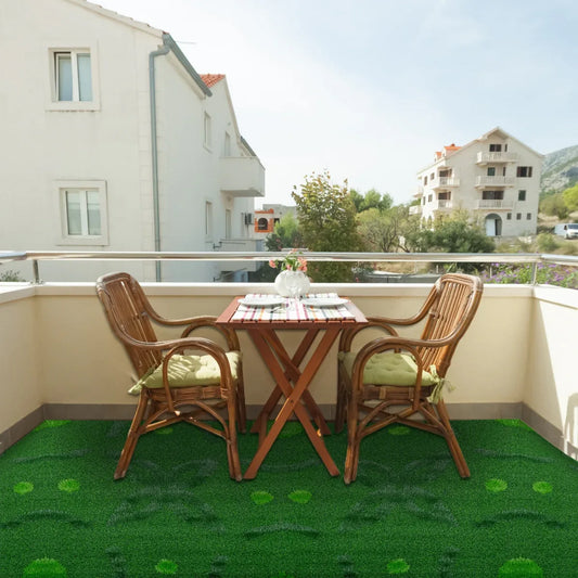 Covor gazon artificial, Naimeed D6546,  pentru decorare interioara sau exterioara, Verde, 1000x900x20mm