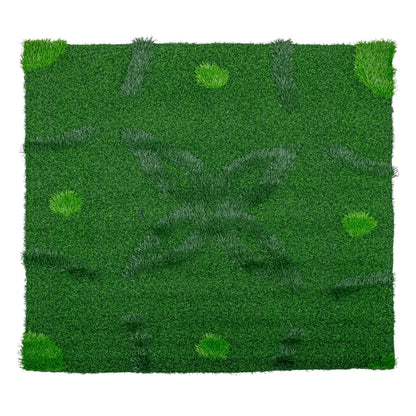 Covor gazon artificial, Naimeed D6546,  pentru decorare interioara sau exterioara, Verde, 1000x900x20mm