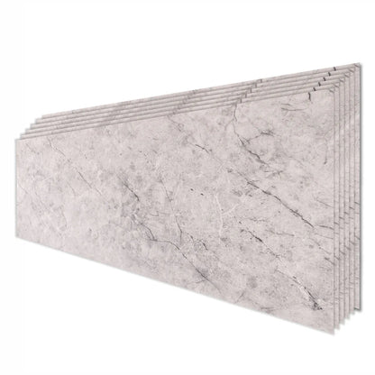 Set 6 panouri decorative, Naimeed D6577, Autoadeziv, aspect mat, suprafata acoperita 1.08 mp, 30x60 cm, Gri