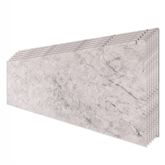 Set 6 panouri decorative, Naimeed D6577, Autoadeziv, aspect mat, suprafata acoperita 1.08 mp, 30x60 cm, Gri