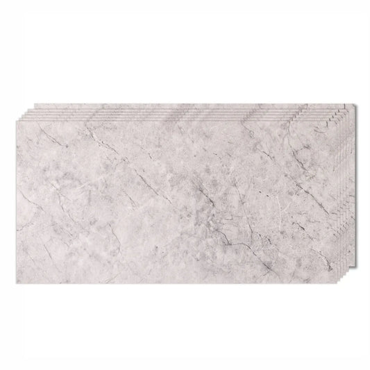 Set 6 panouri decorative, Naimeed D6577, Autoadeziv, aspect mat, suprafata acoperita 1.08 mp, 30x60 cm, Gri