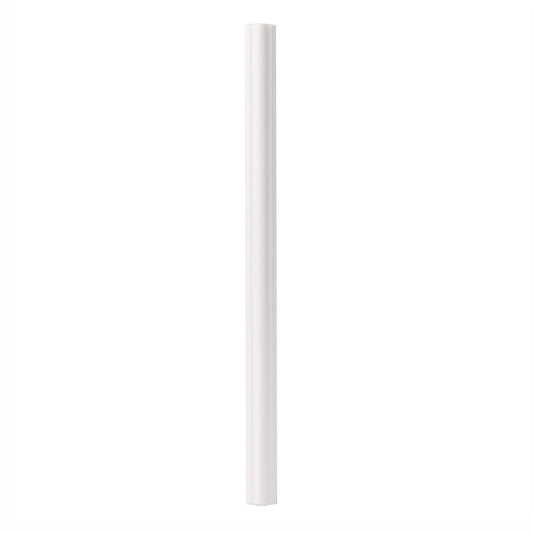 Set 5 Bagheta decorativa, polimer rigid, Naimeed D6690, Alb, 230x2x1cm
