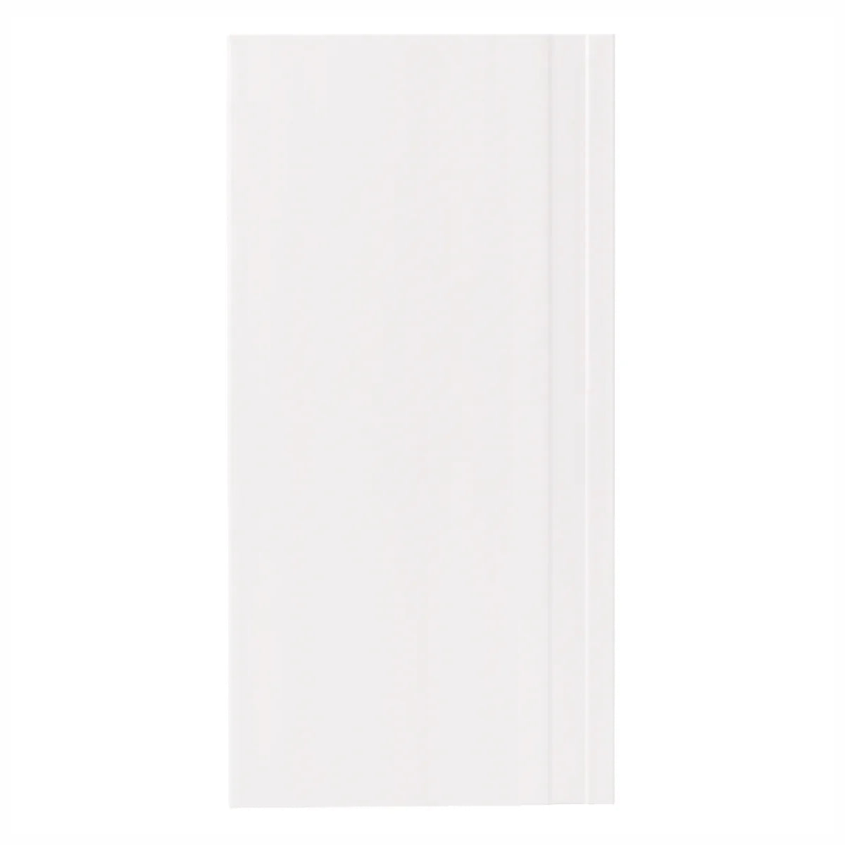 Set 5 plinte decorative, polimer rigid, Naimeed D6700, Alb, 2300x150x15mm