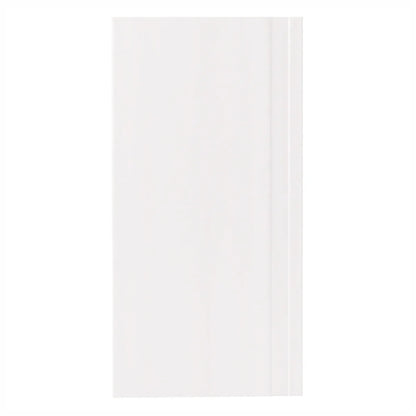 Set 5 plinte decorative, polimer rigid, Naimeed D6700, Alb, 2300x150x15mm