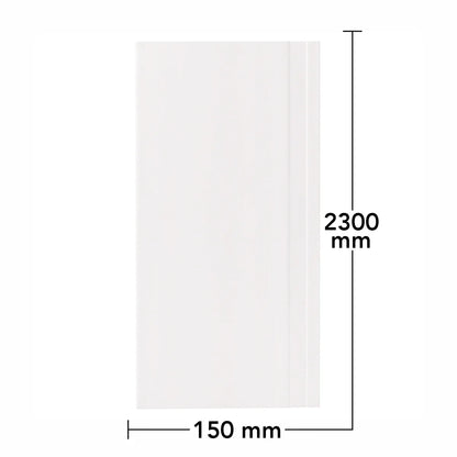 Set 5 plinte decorative, polimer rigid, Naimeed D6700, Alb, 2300x150x15mm