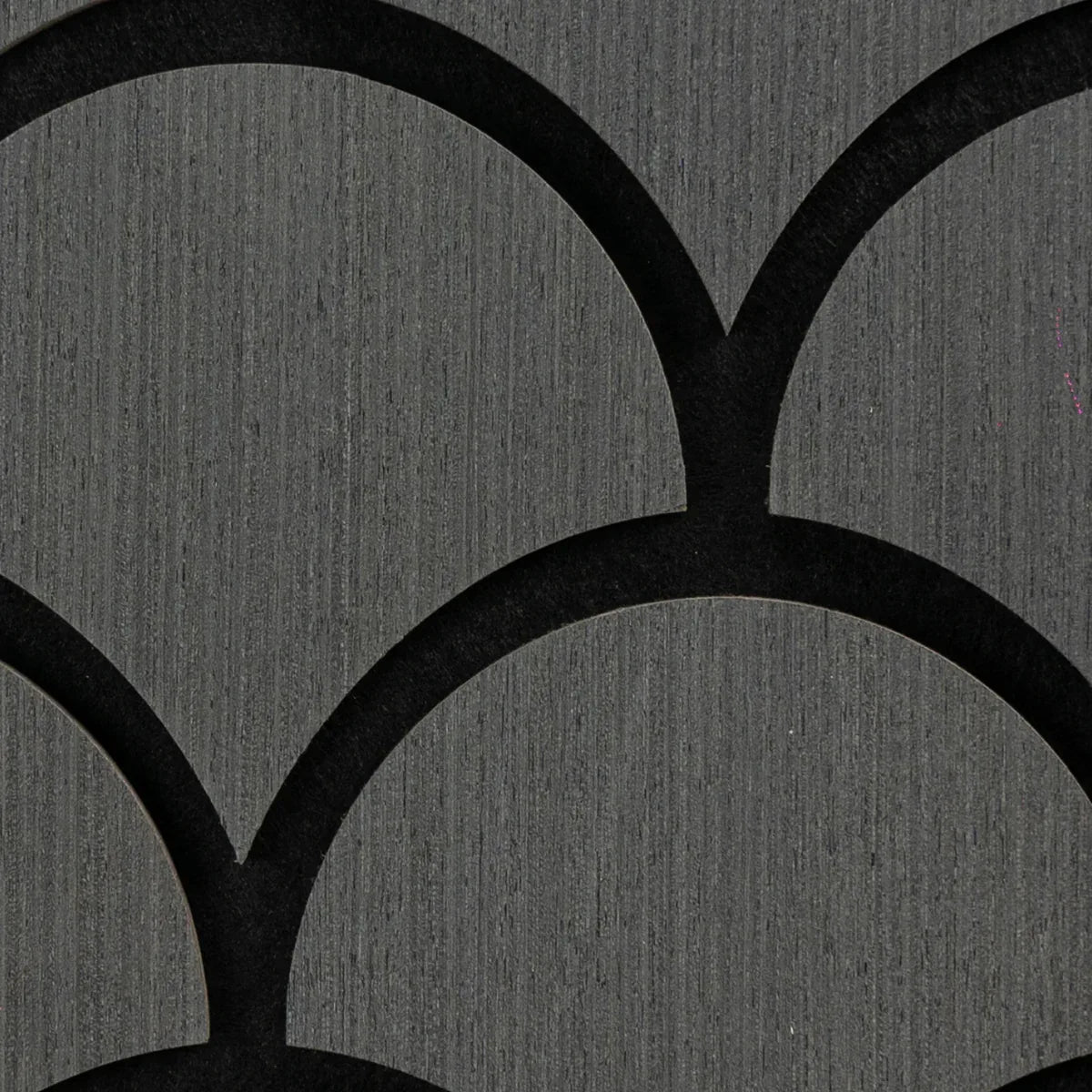 Set 5 Panouri riflaje acustice decorative, HDF si pasla, Naimeed D6762, 60x40x1.8cm, Gri