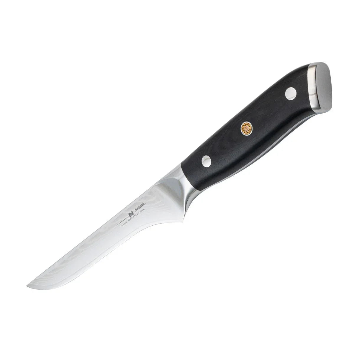 Cutit de dezosat, din otel Damascus, Naimeed D6827, damasc 67 straturi, 27.5 cm, Negru