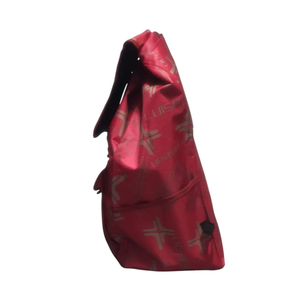 Carucior cumparaturi pliabil cu 2 roti rezistente si sac textil, detasabil cu 2 buzunare laterale, Naimeed D6870, capacitate 49L, 100x45x34cm, Rosu