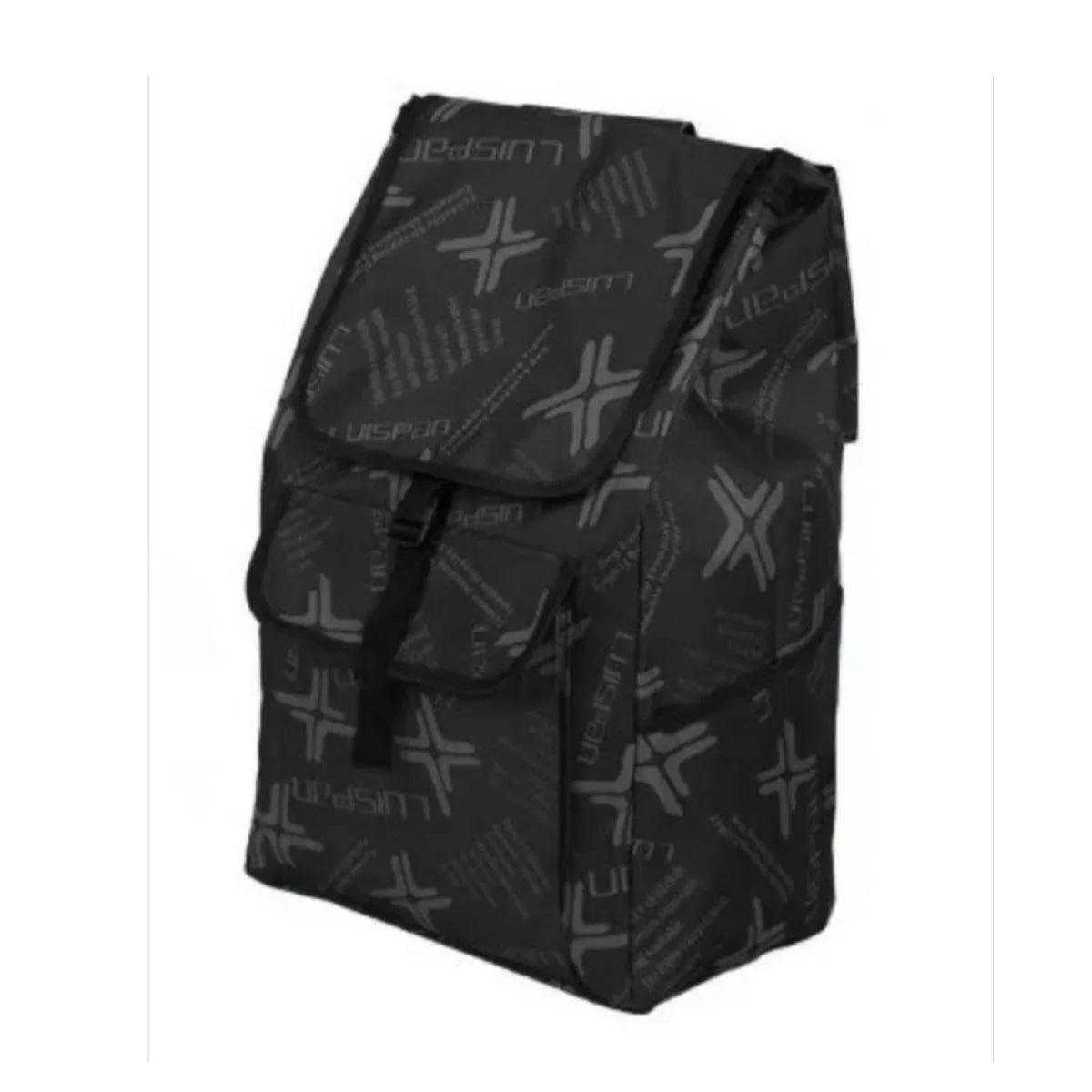 Carucior cumparaturi pliabil cu 2 roti rezistente si sac textil, detasabil cu 2 buzunare laterale, Naimeed D6873, capacitate 49L, 100x45x34cm, Negru