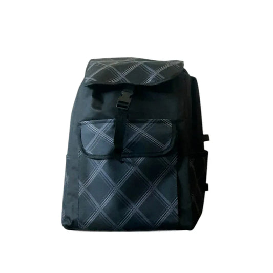 Carucior cumparaturi pliabil cu 4 roti rezistente si sac textil, detasabil cu 2 buzunare laterale, Naimeed D6874, capacitate 43.5L, 106x42x28cm, Negru