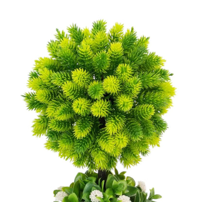 Copac artificial, tip Conifer, cu ghiveci, Naimeed D6917, 24x8.8 cm, Verde