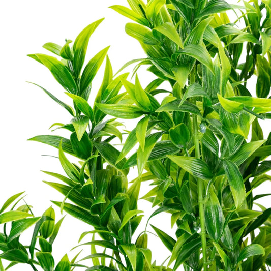 Planta decorativa artificiala, fara ghiveci, tip Ruscus, Naimeed D6959, 105 cm, Verde