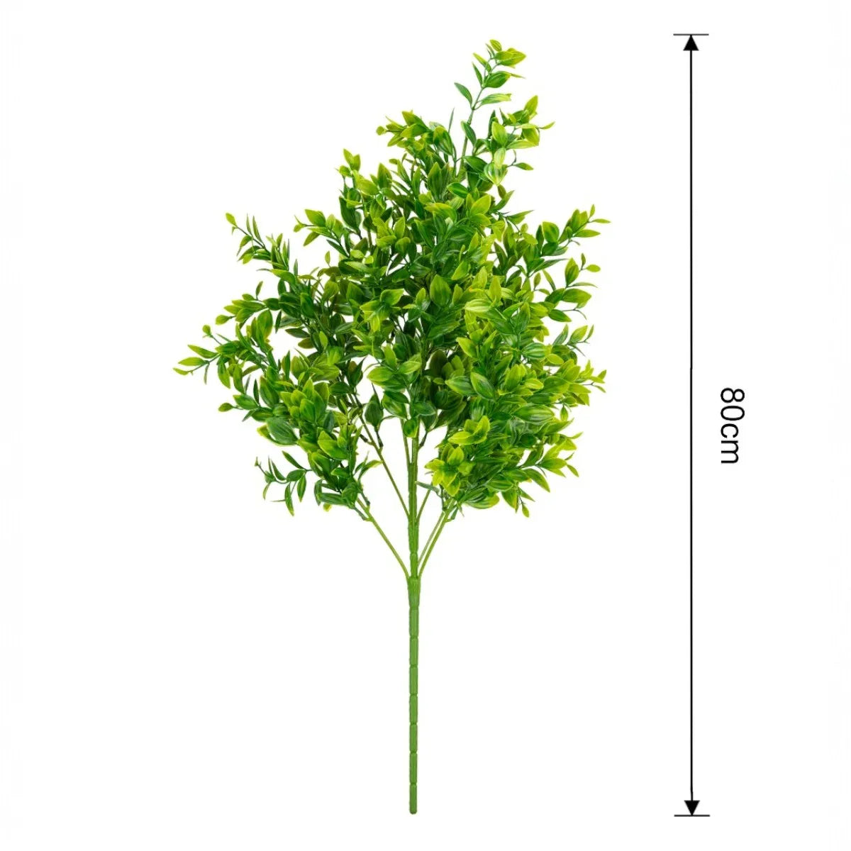 Planta decorativa artificiala, fara ghiveci, tip Buxus, Naimeed D6962, 80 cm, Verde