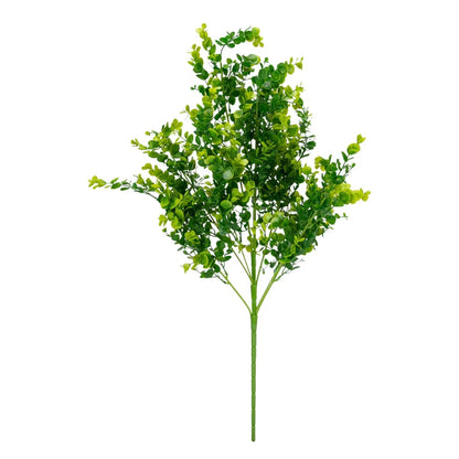 Planta decorativa artificiala, fara ghiveci, tip Eucalipt, Naimeed D6963, 80 cm, Verde