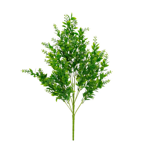 Planta decorativa artificiala,fara ghiveci, tip Buxus, Naimeed D6964, 80 cm, Verde