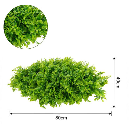 Planta decorativa artificiala, fara ghiveci, tip Buxus, Naimeed D6967, 80x40 cm, Verde
