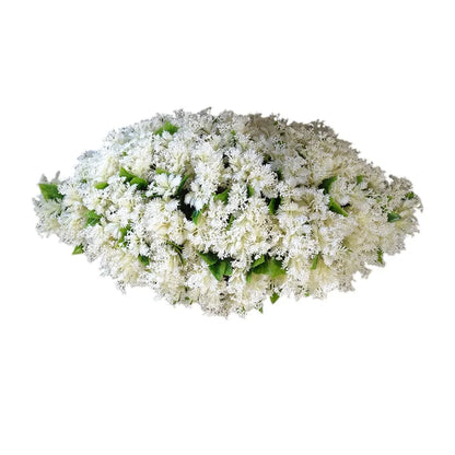 Planta decorativa artificiala, fara ghiveci, tip Buxus, Naimeed D6968, 80x40 cm, Alb
