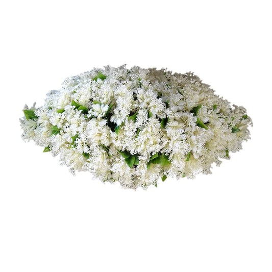 Planta decorativa artificiala, fara ghiveci, tip Buxus, Naimeed D6968, 80x40 cm, Alb