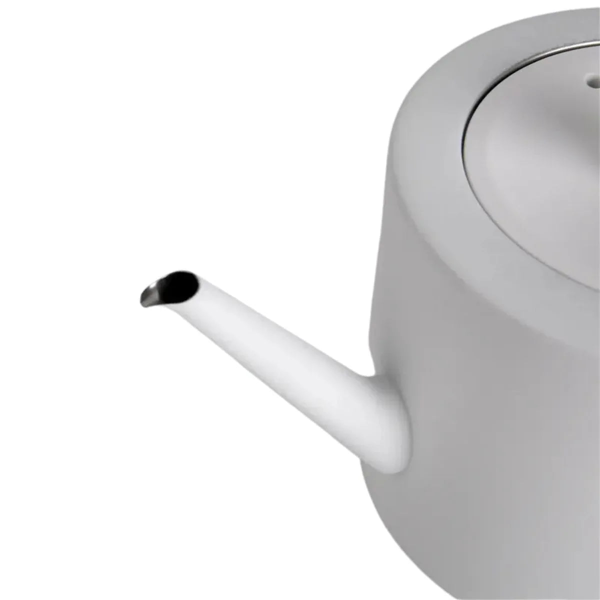 Ceainic cu infuzor si capac, design elegant, otel inoxidabil/plastic, 1500ml, 22x21x13cm, Naimeed D6977, Alb