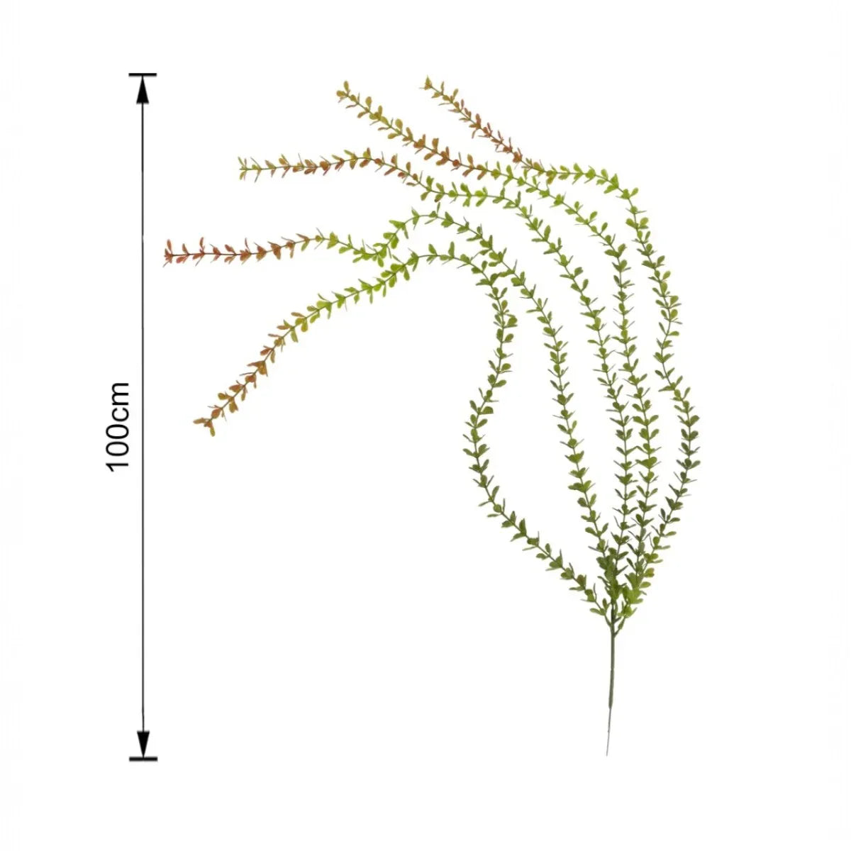 Set 5 plante artificiale curgatoare, 4 fire, lungime 100cm, Naimeed D7010, Rosu