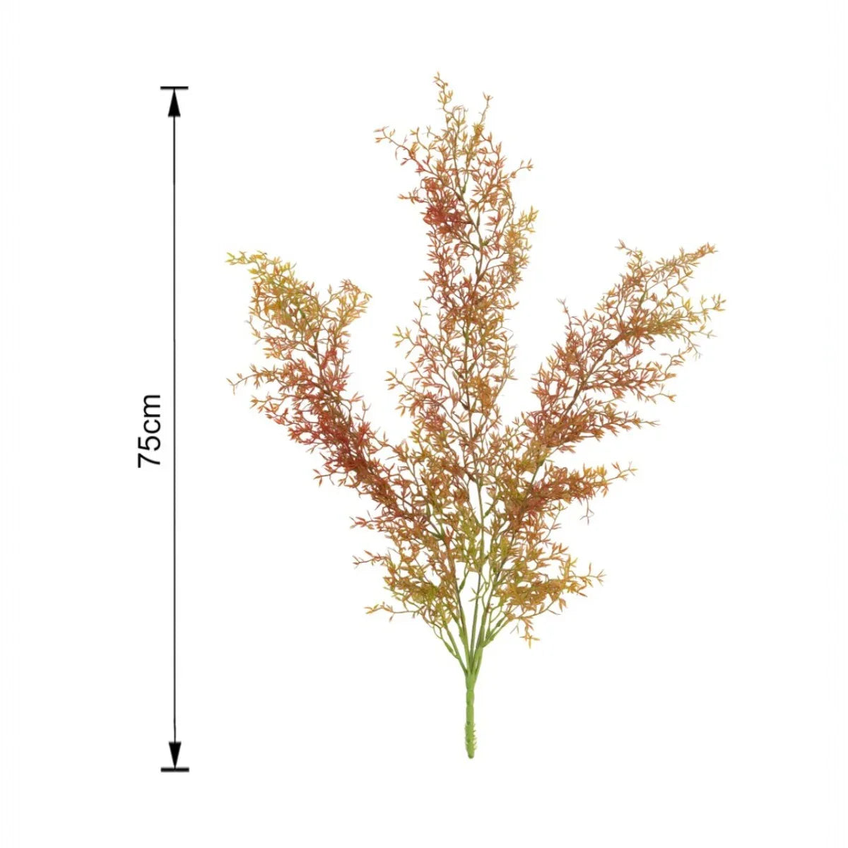 Set 2 plante artificiale curgatoare, 7 fire, lungime 75cm, Naimeed D7012, Rosu