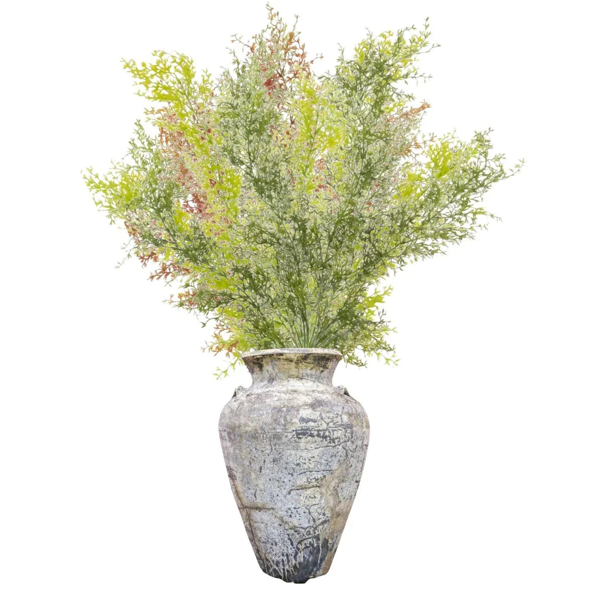 Set 2 plante artificiale curgatoare, 7 fire, lungime 75cm, Naimeed D7013, Verde inchis